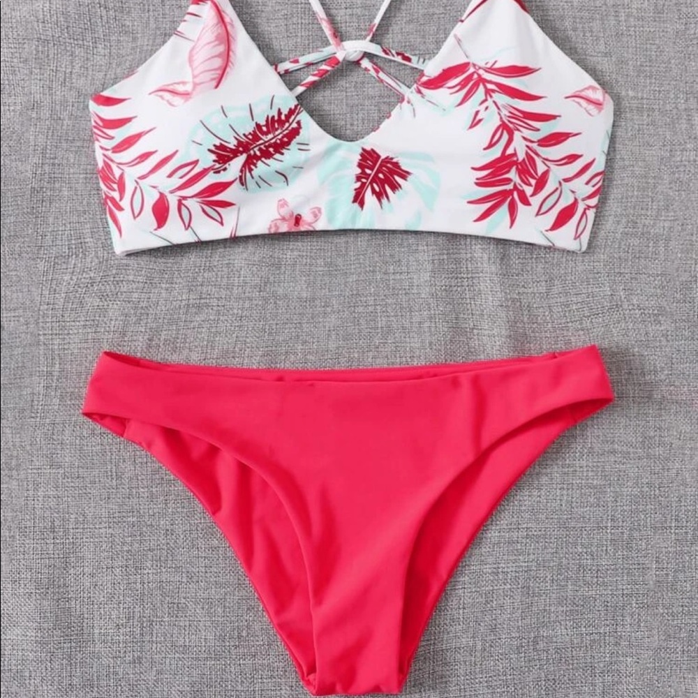 Red Palm Bikini